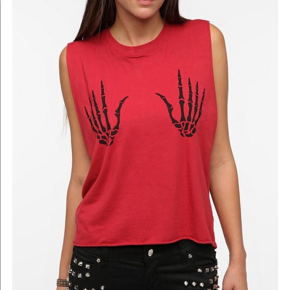 Altru Tops - BOGO🌸 Altru Skeleton Hands Muscle Tee